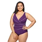 Женский слитный купальник для похудения, купальный костюм размера плюс