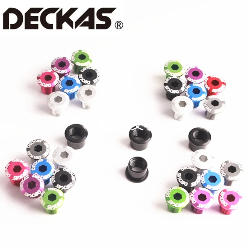 DECKAS 5 шт. болты для велосипедных Шатунов 2X болты для велосипедных цепей для дорожного шатун для горного велосипеда винт с одним диском положительный и отрицательный