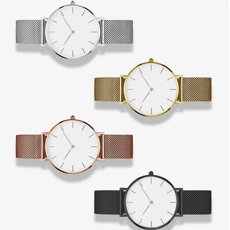 Stainless Steel Strap 14mm 16mm 18mm 19mm 20mm 22mm Watchband For DW Fossil Huawei Samsung Armani Milanese Metal Wristband | Наручные