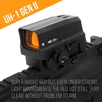 uh1 gen ii holographic uh 1 red dot sight for milsim airsoft with full marking