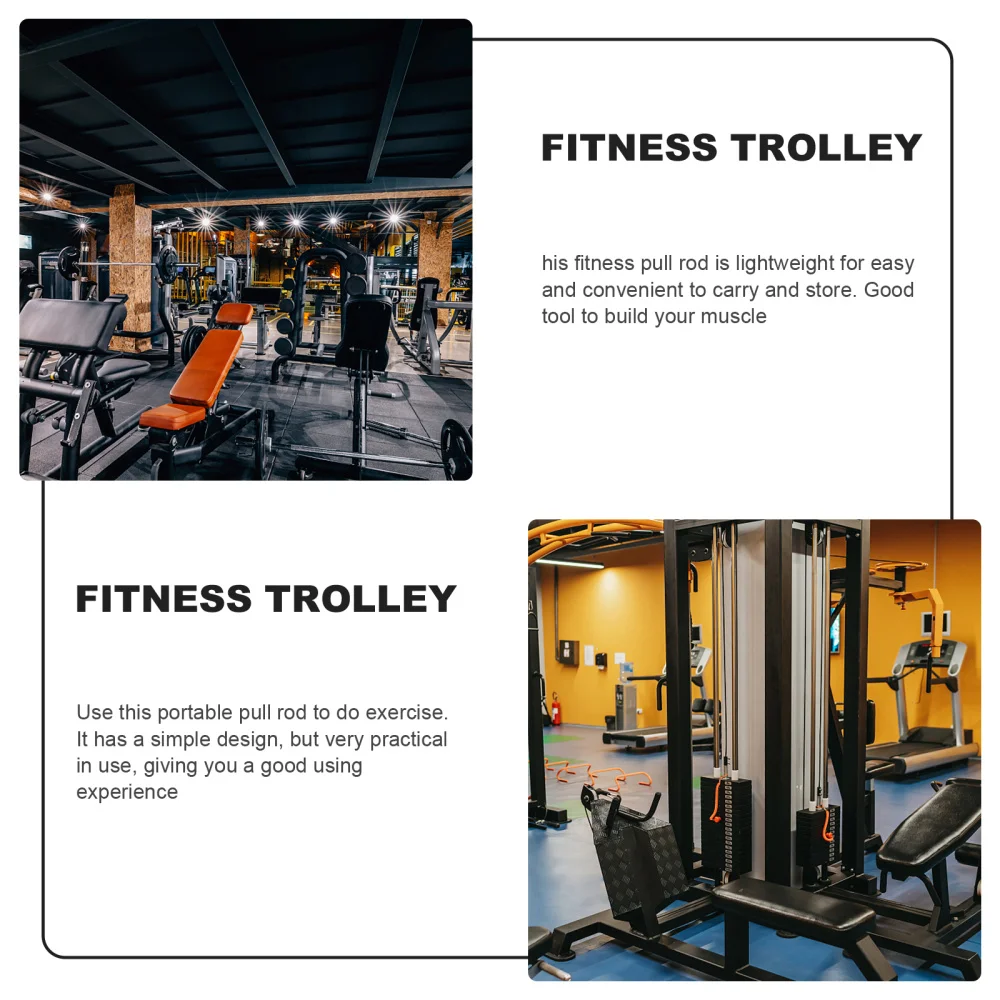 

1Pc Steel Triceps Bar Muscle Training Tension Bar Practical Fitness Lever