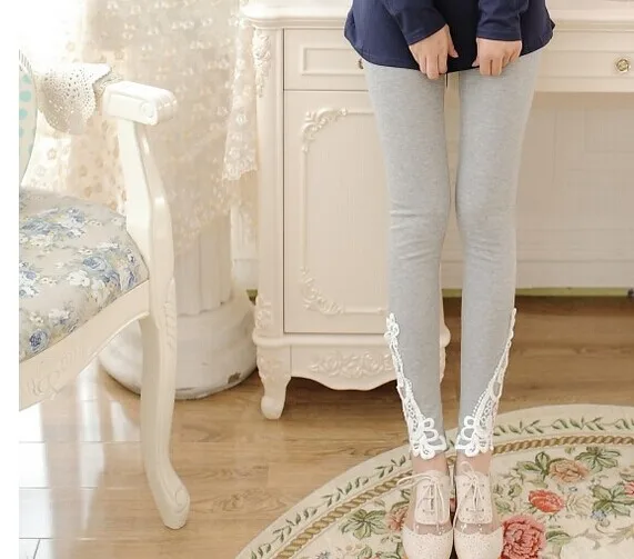 

Fashion Womens Lace Crochet Sexy Skinny Leggings Stretch Jeggings Pants Spring Cotton Soft Casual Solid Elastic Pencil Pants