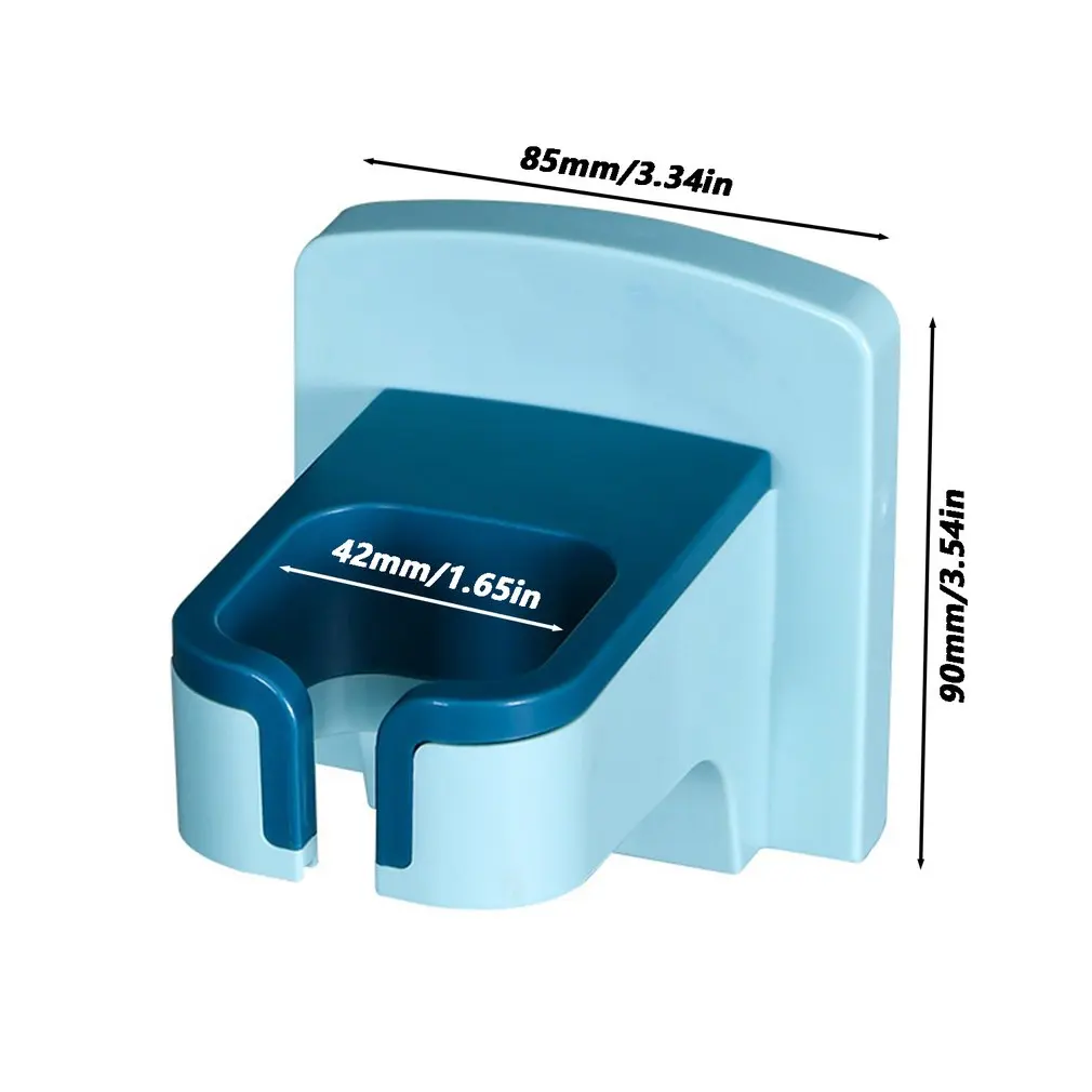 

Punch-free Household Hair Dryer Rack Wall-mounted Hair Dryer Storage Rack Bathroom Cup Holder With Nail-free Stickers