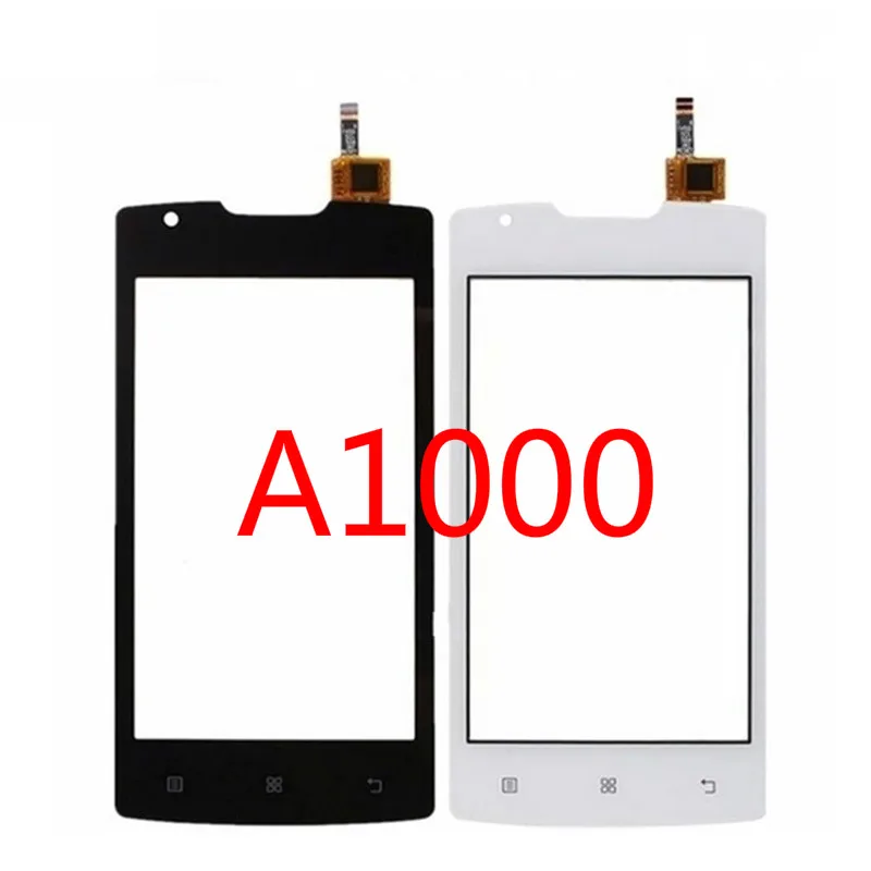 Сенсорный экран для lenovo A1000 Сенсорная панель 4,0 ЖК-дисплей экран сенсор дигитайзер Переднее внешнее стекло A 1000 Запчасти для мобильных телефонов