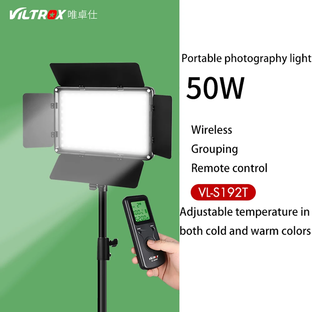 

Viltrox-беспроводсветодиодный светильник с двухцветным светом, 45 Вт, с регулируемой яркостью, для фотостудии, для записи видео в реальном времени