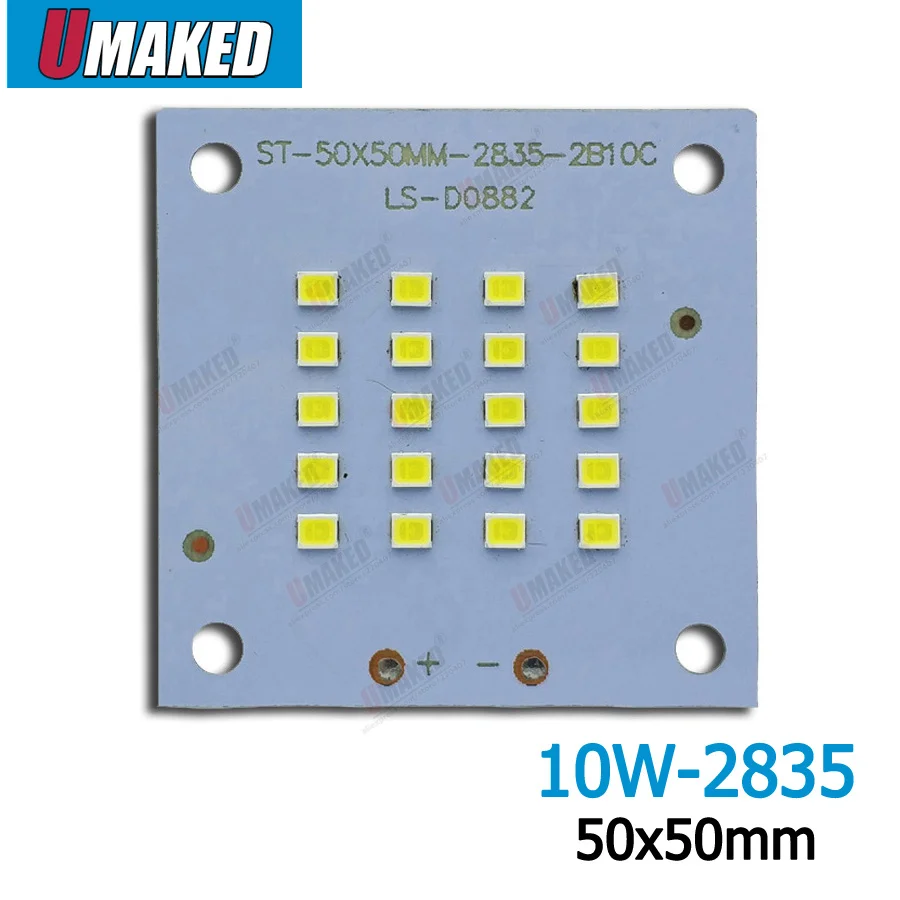 Полная мощность 10 Вт Светодиодный прожектор PCB яркость SMD2835 светодиодный плата