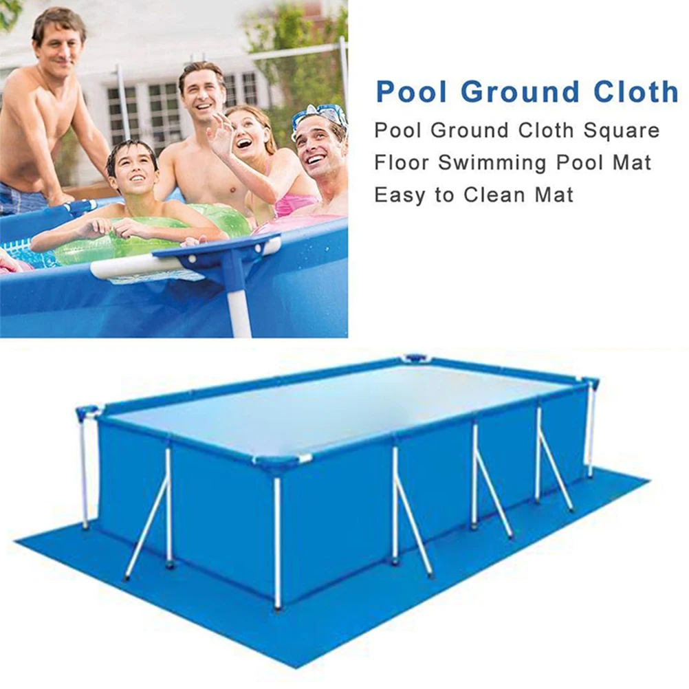 

Rectangle Swimming Pool Ground Mat High-quality Polyester Cloth Easy To Clean Square Floor Swimming Pool Protective Mat