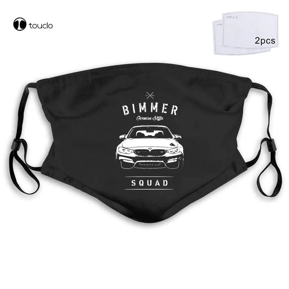 

Men Germany Classic Legend Car M4 F32 F36 M Power Bimmer German Style Est Face Mask Filter Pocket Cloth Reusable