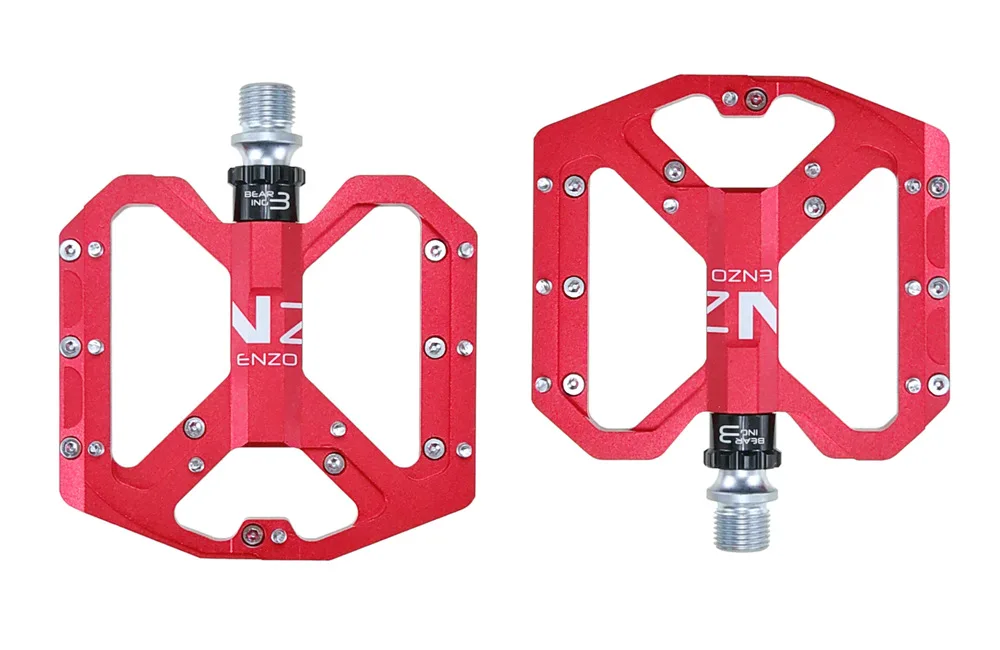 

Ultralight ENZO flat width CNC aluminum alloy bicycle pedals mtb mountain bike sealed 3 bearing pedals road bike pedals