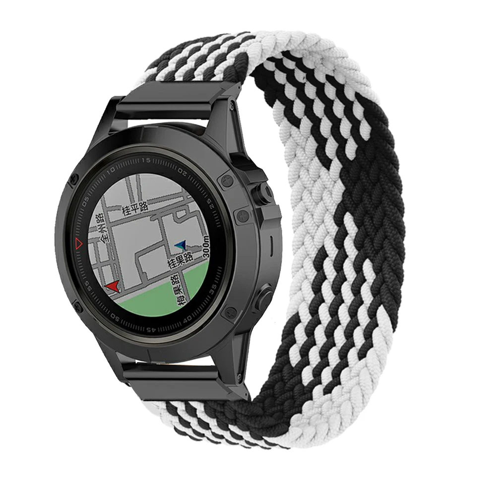 Ремешок нейлоновый для Garmin Fenix 6X Pro 6 быстросъемный браслет смарт часов 5 5X plus 3 3HR