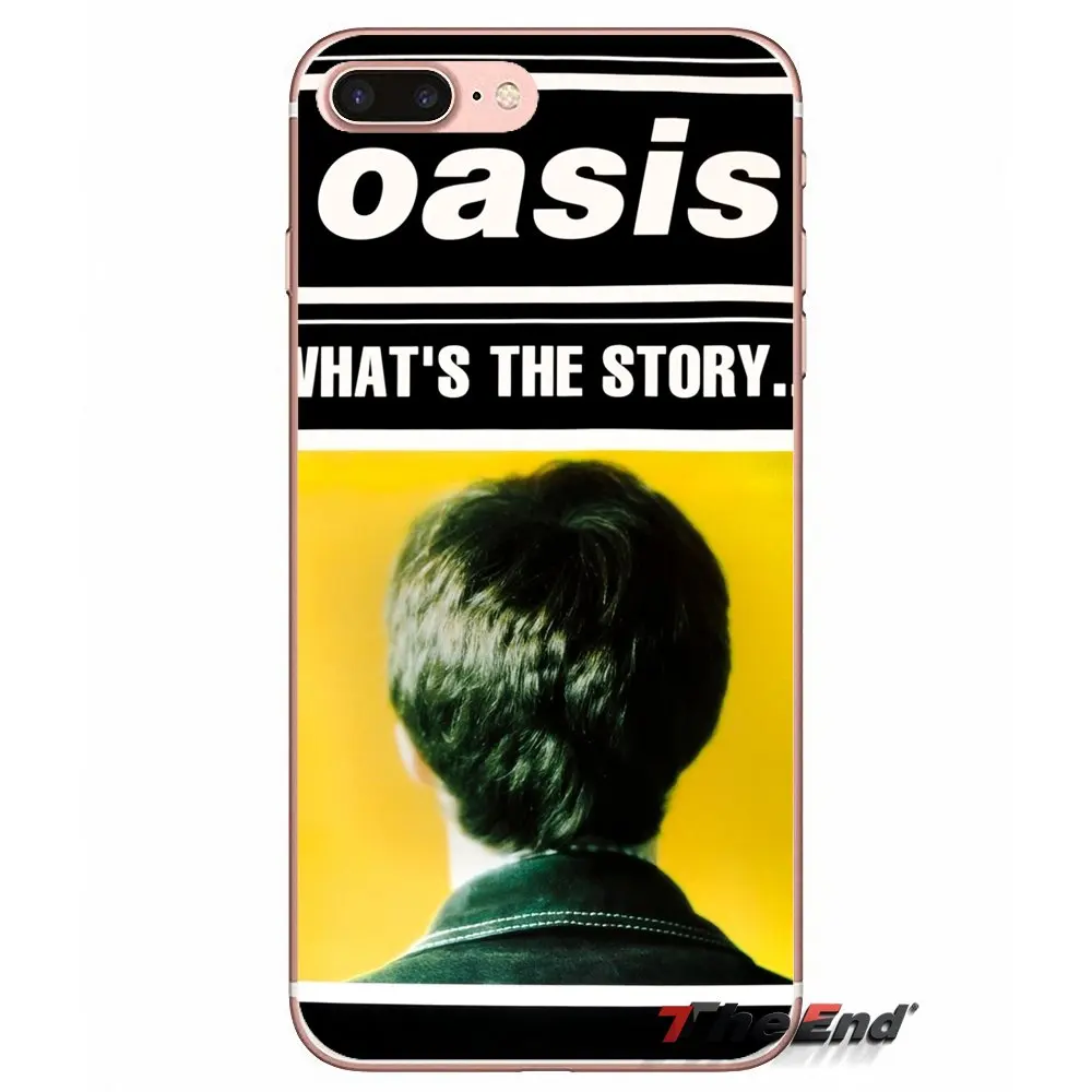 Oasis rock Band мягкий прозрачный просвечивающийся чехол Чехлы для Apple IPhone X 4 4S 5 5S SE 5C 6 6s 7
