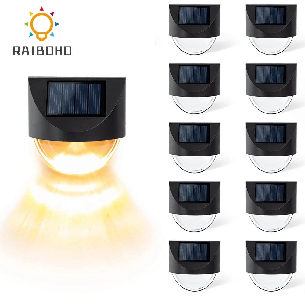 

4/8/16PCS Solar Step Lights Solar Led Outdoor Lights Waterproof Solar Power Garden Light Lamp for Patio Stair Garden Yard Fence