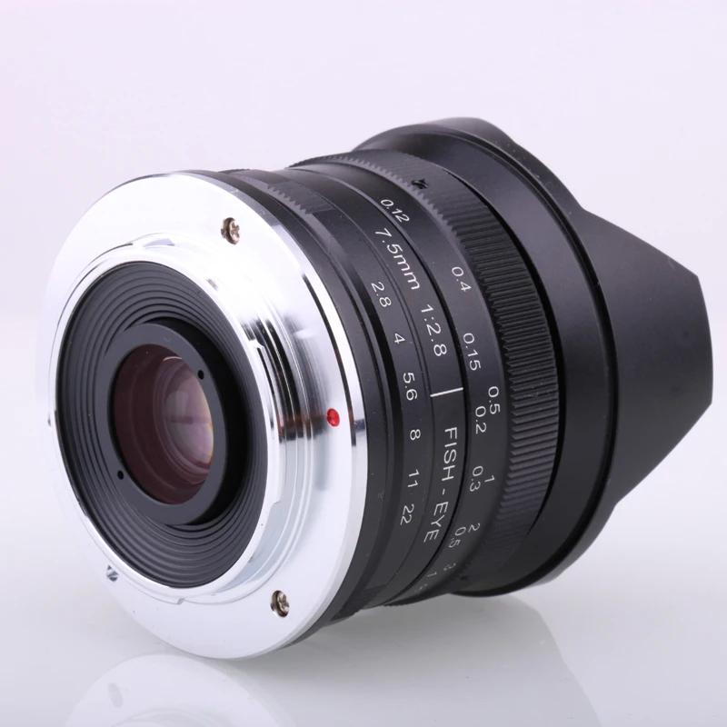 Объектив RISESPRAY 7 5 мм f2.8 рыбий глаз 180 APS-C Ручная фиксация объектива для Olympus Panasonic