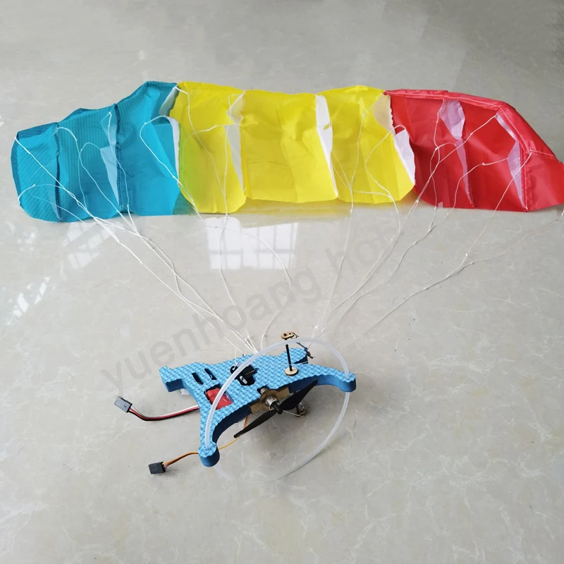 Electric Remote Control Powered Paraglider Airplane 81CM Indoor Aerobatics Parachute Mini Flight Paramotor for RC Hobby Toy