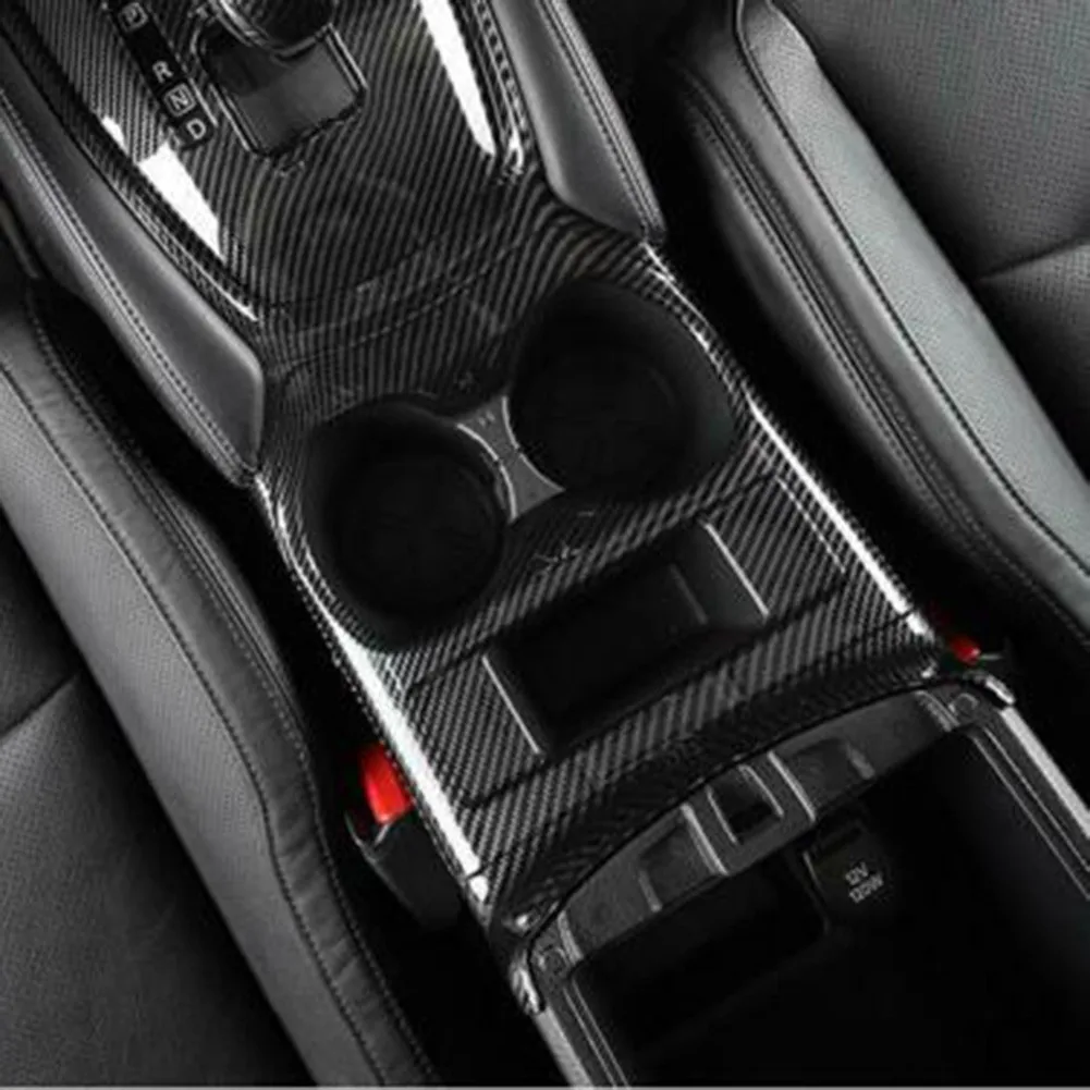 1 шт. отделка крышки стакана для воды из АБС черного углеродного волокна Nissan Rogue 2014