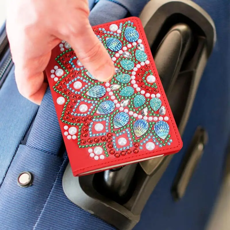 Сделай Сам специальная форма алмазная картина ПУ кожа Защита паспорта Обложка