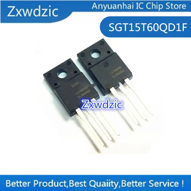 

10pcs 100% new original SGT15T60QD1F 15T60QD TO-220F inverter IGBT tube 15A 600V