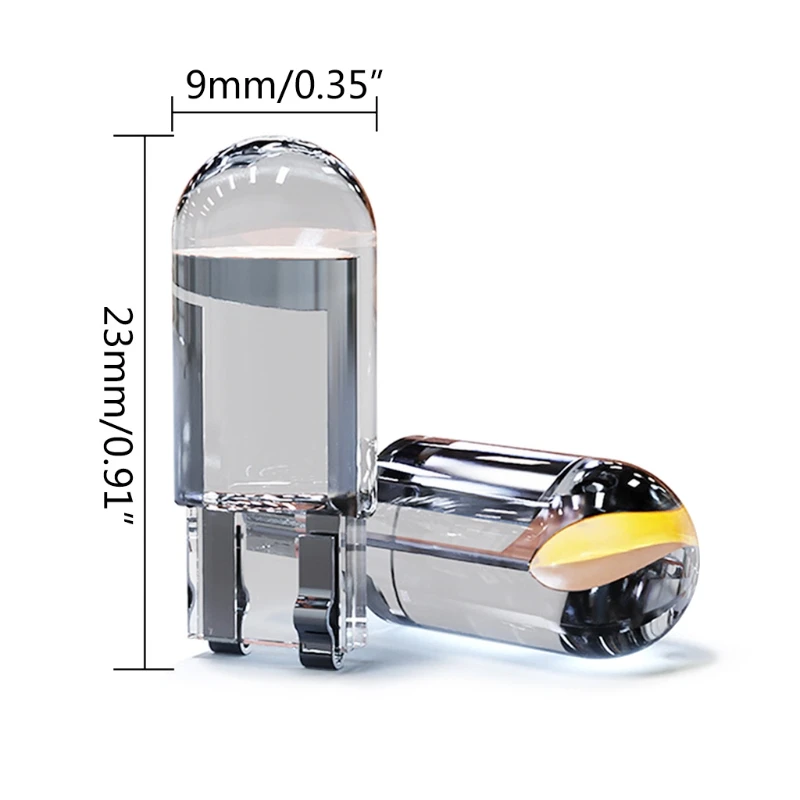 

2021 New 10Pcs Car LED T10 W5W Reading Lamp Marker Light Wedge Lights License Plate Bulbs