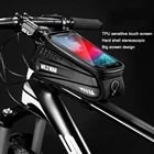 WILD MAN непромокаемая велосипедная передняя рама велосипедная сумка с сенсорным экраном крепление для телефона для шоссейного горного велосипеда седельная сумка велосипедная треугольная