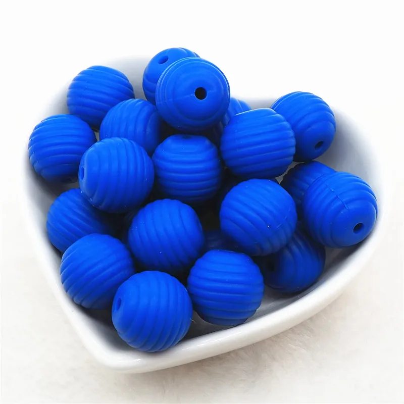 Navy Chenkai 10 шт. BPA Free силиконовый галстук-бабочка Прорезыватель для зубов бусины DIY Baby Shower Прорезыватель для зубов Монтессори Сенсорная игрушка бант-узел Аксессуары - Цвет: Navy