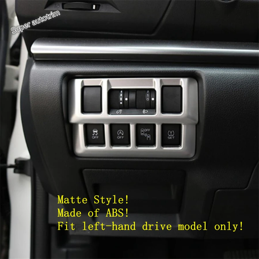 

Lapetus Interior Head Lights Lamp Switch Button Cover Trim For Subaru XV Crosstrek 2017 - 2020 ABS Matte / Carbon Fiber Look
