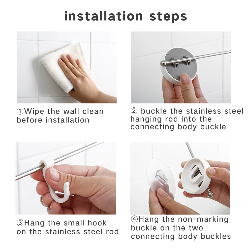 

Kitchen Organizer Storage Rack Wall Corner Strong Adhesive Hook 6 Row Hook Bathroom Corner Nail-Free Seamless Hanger Hook