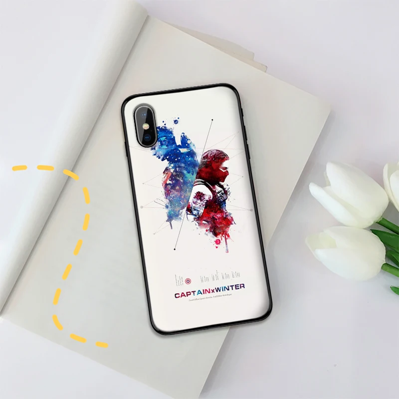 Для xiaomi 8 SE A2 LITE 6X mi X 2S 3 F1 9 CC9E CC9 9T A3 Pro мягкая ТПУ задняя крышка Капитан Америка marvel |
