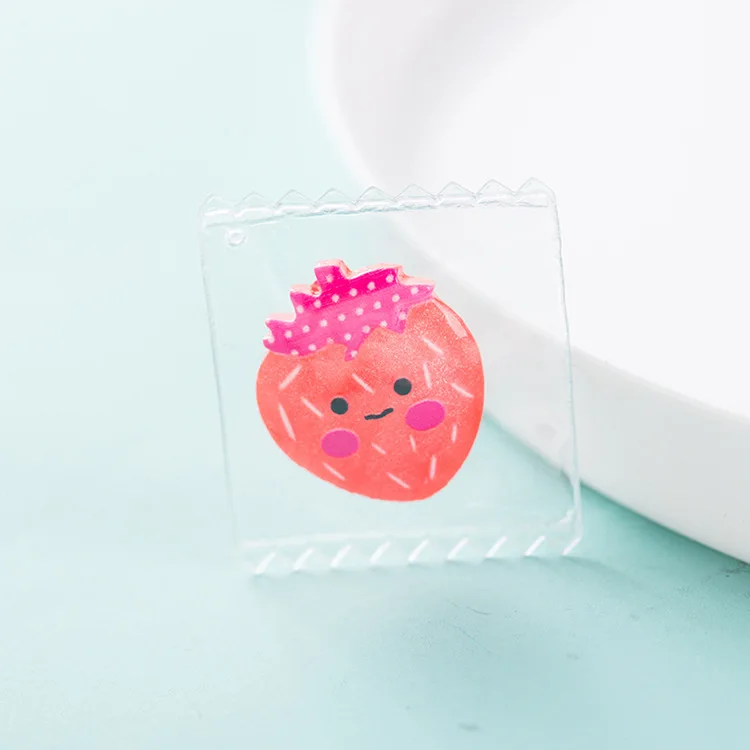 10 шт. ПВХ прозрачная Конфета Kawaii фрукты искусственные продукты Flatback Смола