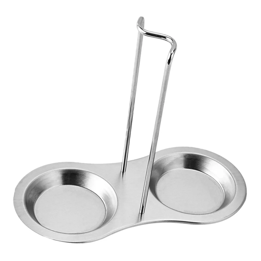

Stainless Steel Pot Lid Holder Detachable Soup Spoon Storage Rack Ladle Rest Cooking Tools Organizer