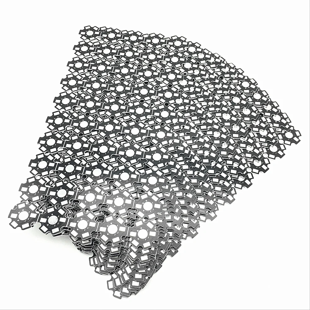 

200pcs Heat Sink Aluminum Base Plate 20mm Star Black PCB Board Lamp Base for 1W 3W 5W Single Color High Power LED Chip Beads