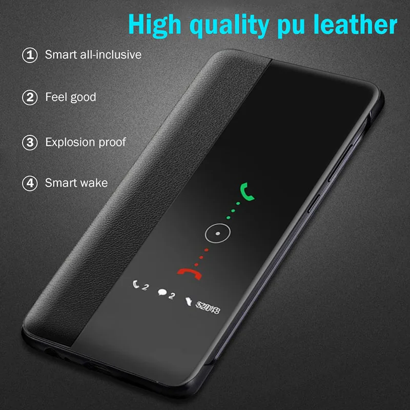 Умный кожаный чехол-книжка для samsung Galaxy A50 A40 A30 A20 A10 A 50 противоударный note 10 plus pro +