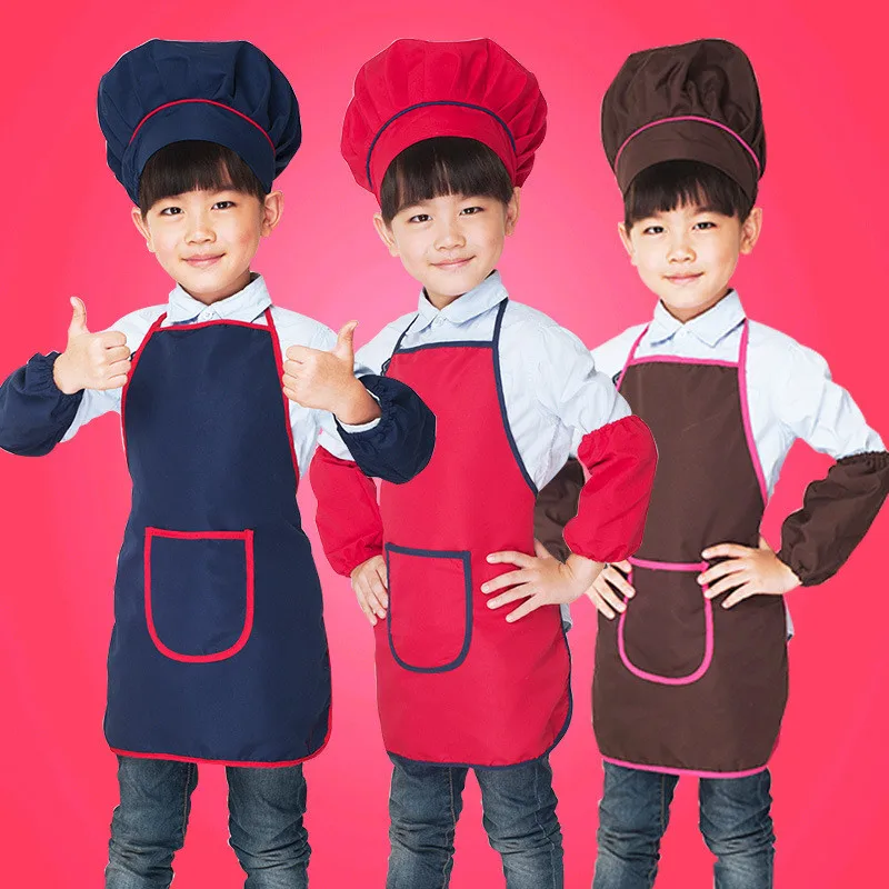 Детский водостойкий маслостойкий Кухонный Фартук с мультяшным рисунком фартук