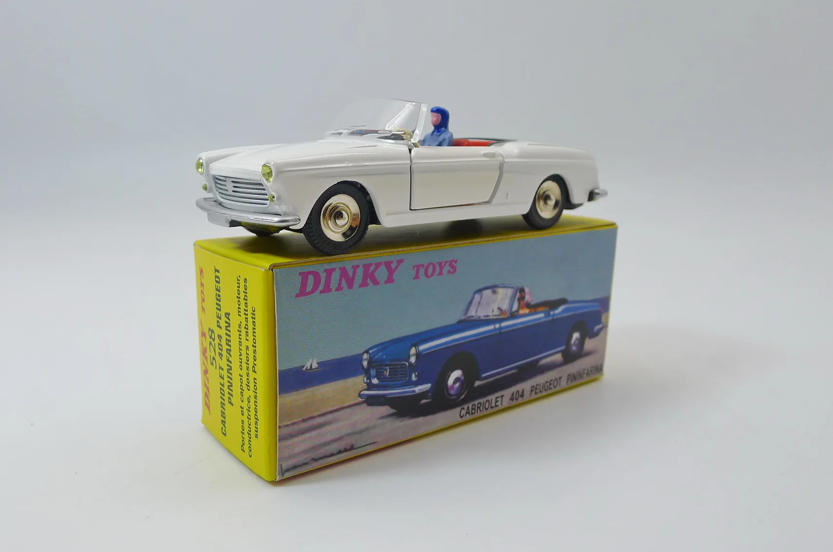 Atlas Dinky Toys 528 PEUGEOT 404 Cabriolet 1:43 литой модельный автомобиль