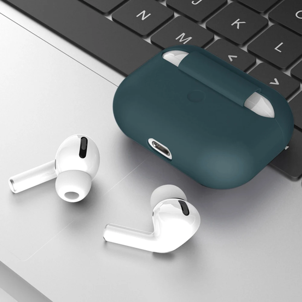 LAPOPNUT легкий силиконовый беспроводной чехол с милым сердечком и Bluetooth для AirPods Pro