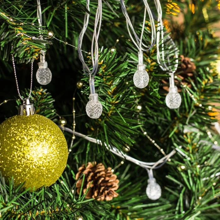 Гирлянда &quotНить&quot с насадками “Мини фонарик” 5 м LED 20 220V мигает нить прозрачная