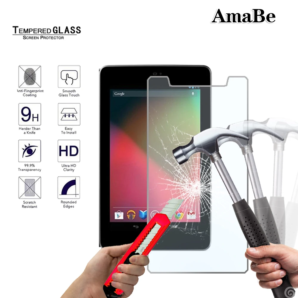 

9H Tempered Glass for GoTab GW7 Windows Tablet / X GT7X Android Tablet / 7 Inch Tablet Screen Protector Protective Film
