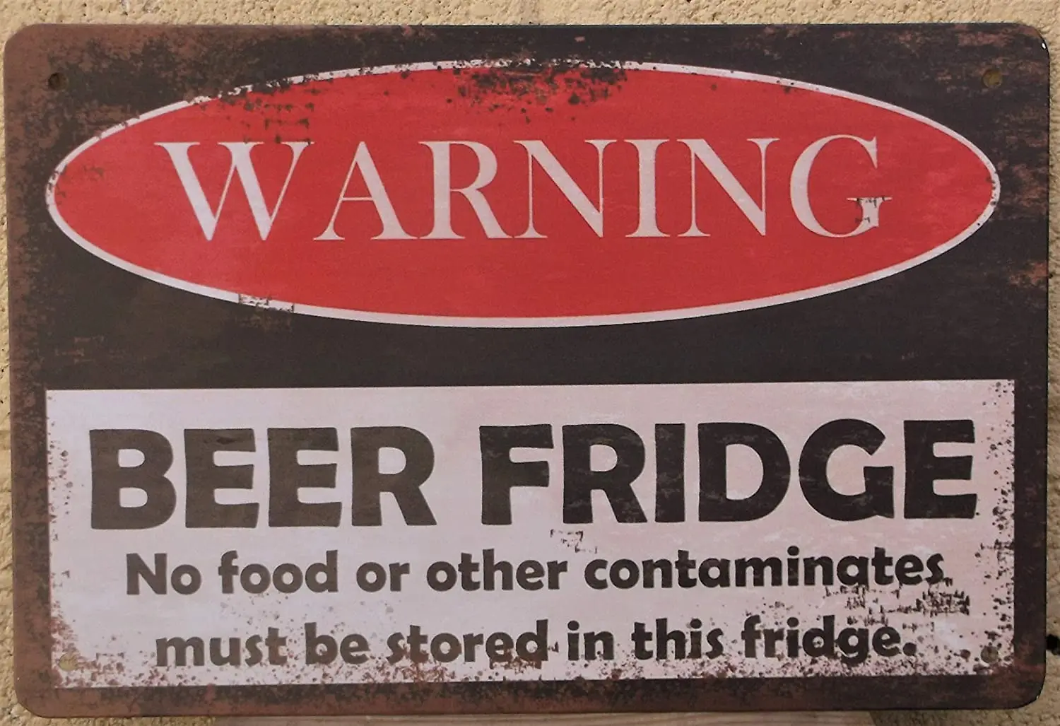 

Beer Fridge Retro Metal Tin Sign Plaque Poster Wall Decor Art Shabby Chic Gift