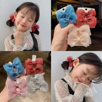 2pcsset children cute colors floral plaid bow ornament hair clips baby girls lovely barrettes hairpins kids hair accessories