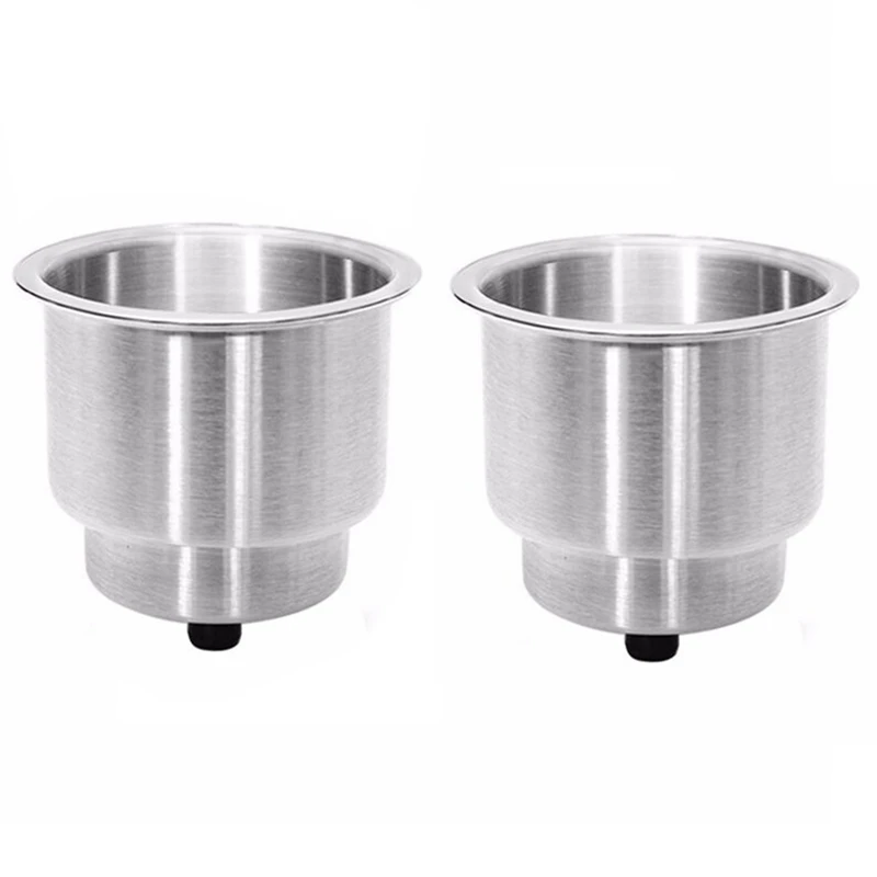 

2 шт. Нержавеющая сталь 304 чашки, держатель для напитков, может держатель бутылки подставка для микрофона Поддержка Авто морское рыболовное ...