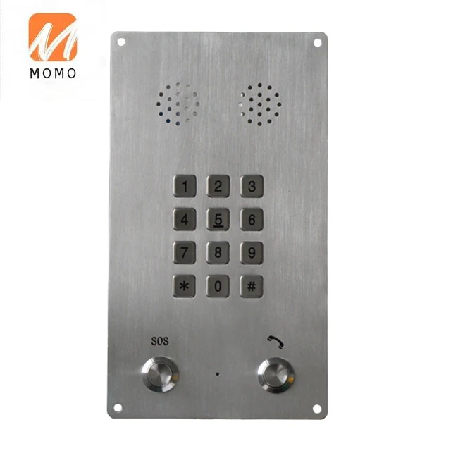 handsfree phone stainless steel wall mounted phone with one button emergency telephone free global shipping