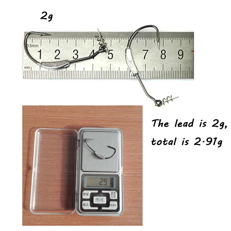 5 шт./партия Lead Jig Head бронзовых морских рыболовных крючков 2 g 25 г джиг рыболовный