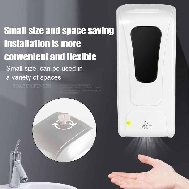 

Automatic Soap Dispenser Touchless Wall Mounted Motion Sensor Smart Sprayer for Restaurants Home Public 1000ml LXY9