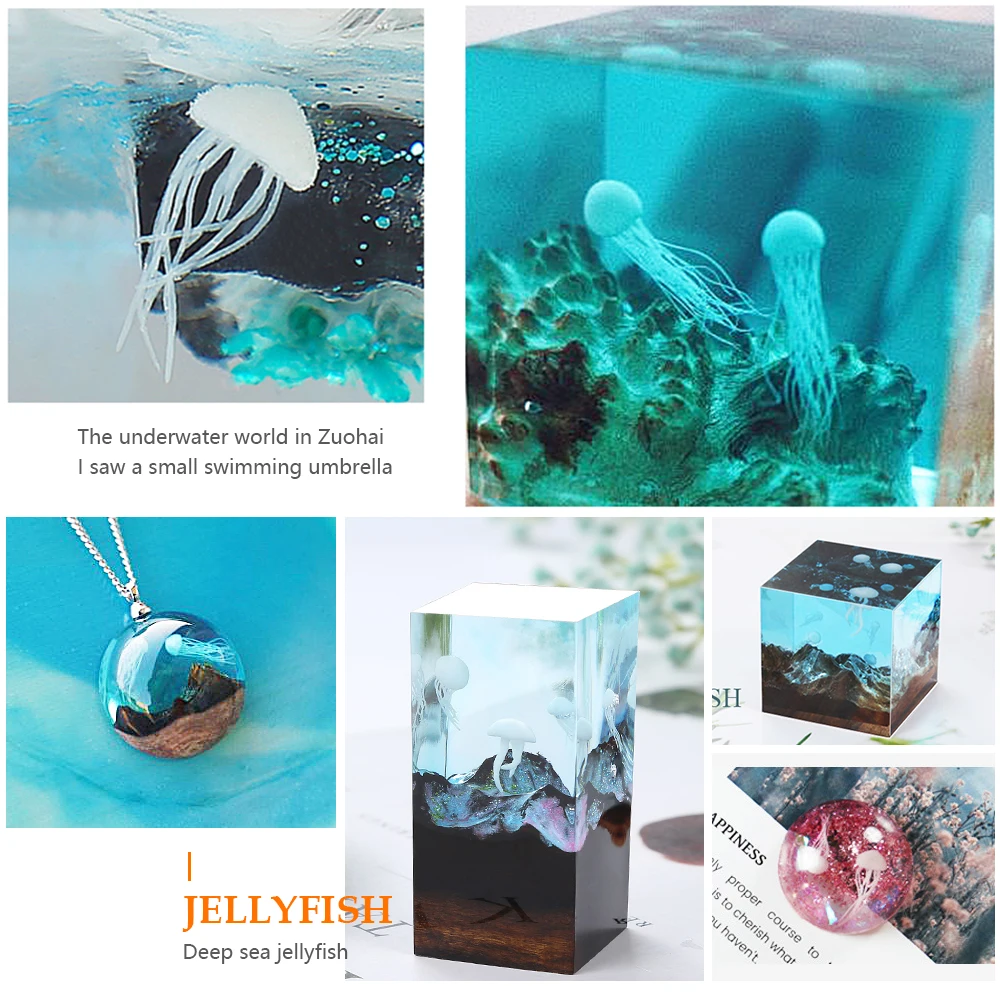 16 шт. эпоксидный материал для наполнения кристаллами океанской смолы 3D мини