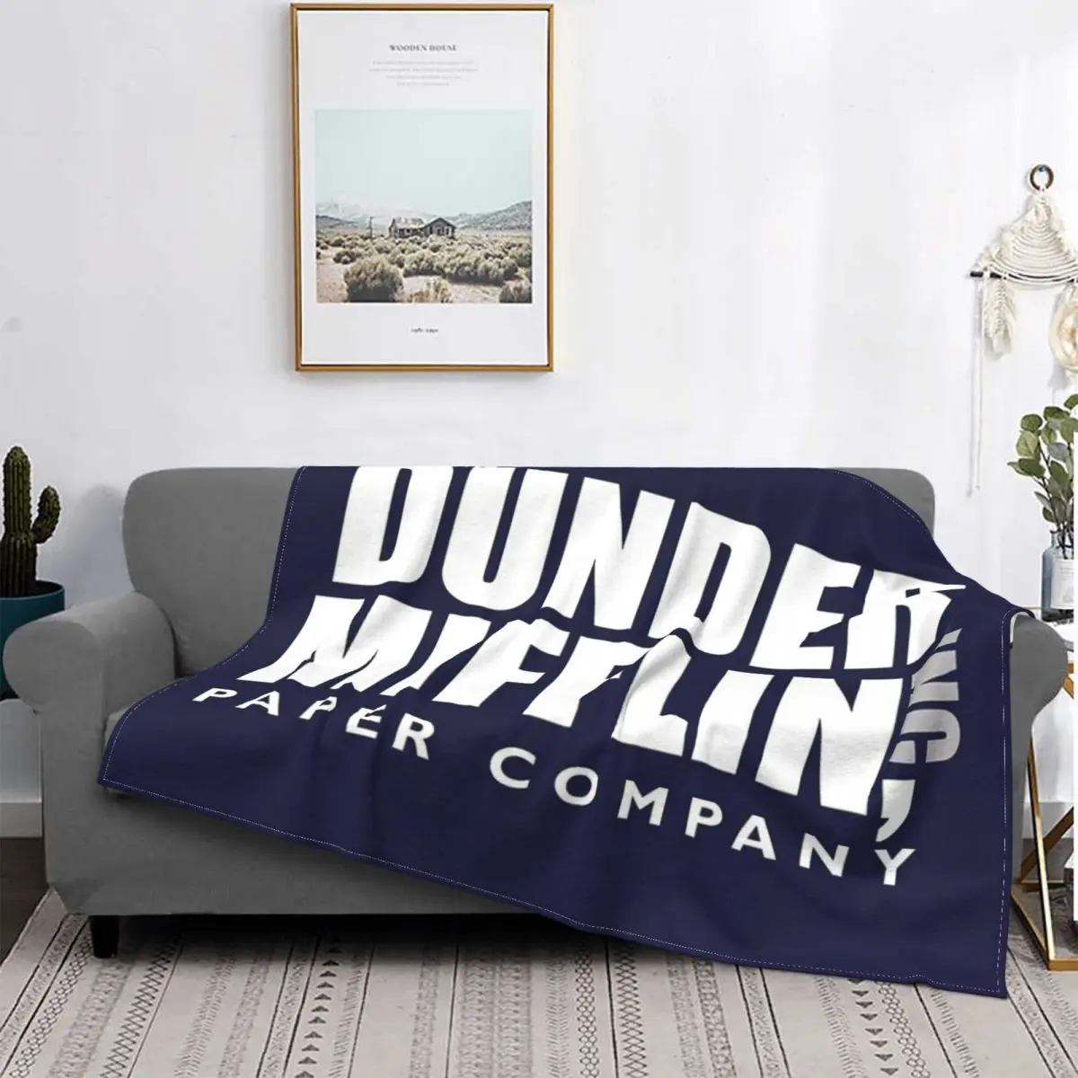 

The Dunder Mifflin-Office manta a quadros para cama, colcha de verano, 90, ropa de cama y fundas