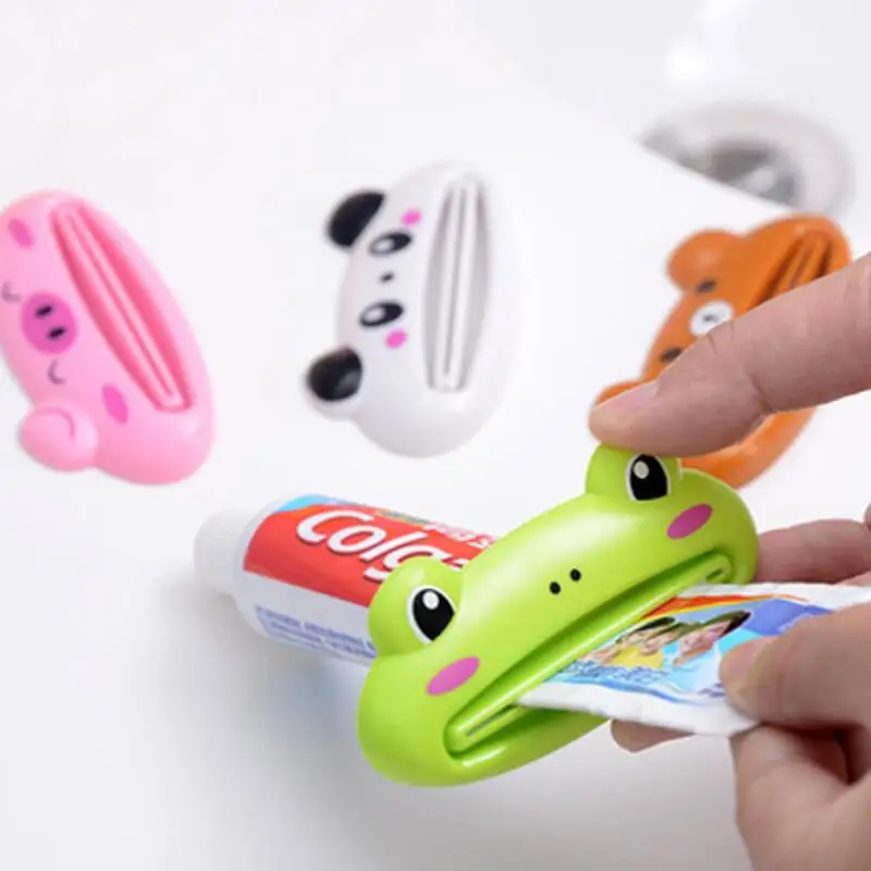 

Cute Animal multifunction toothpaste squeezer Home Commodity Bathroom Tube Cartoon Toothpaste Dispenser Extruder LX8731