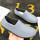 Мужская Резиновая обувь для рыбалки, мытья машины, для дождливого сезона, для прогулок, модная Нескользящая, водонепроницаемые резиновые сапоги