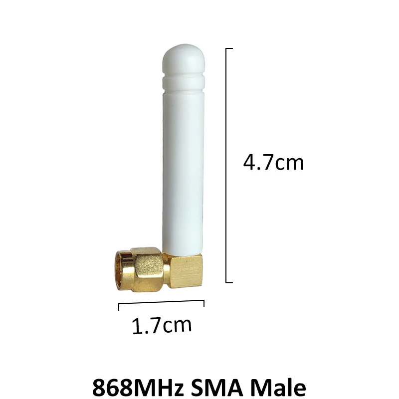 GRANDWISDOM 10pcs 868mhz antenna 3dbi sma male 915mhz lora antene pbx iot module lorawan signal receiver antena