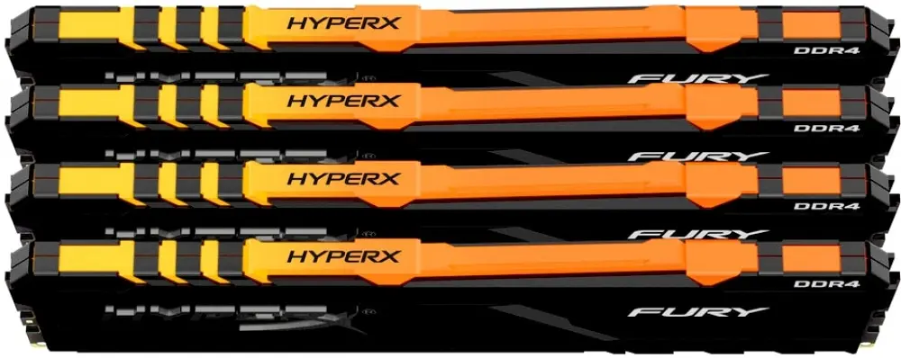 Оперативная память 32GB Kingston HyperX Fury RGB HX432C16FB3AK4/32 DDR4|Оперативная память| |