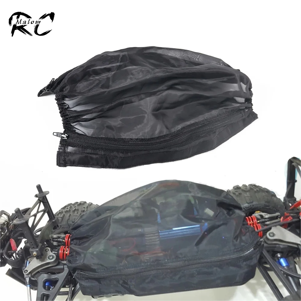 Nylon Mesh with Zipper Chassis Net Dust Mud Resist Cover for RC Monster Truck Traxxas 1/10 Summit E-Revo Arrma Big Rock