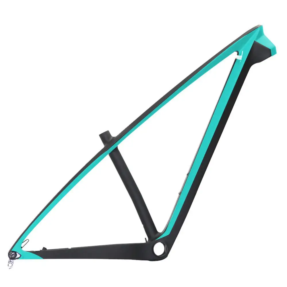 Celeste Color Spcycle T1000 карбоновая MTB рама 29er рама карбоновая для горного велосипеда 142*12 мм через ось MTB велосипедная Рама BB92 15/1" Новинка - Цвет: Celeste Color